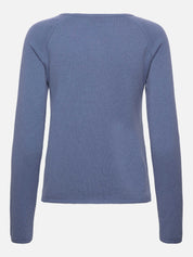 Rosemunde / RWLaica Cashmere LS O-neck Raglan Cardigan / infinity