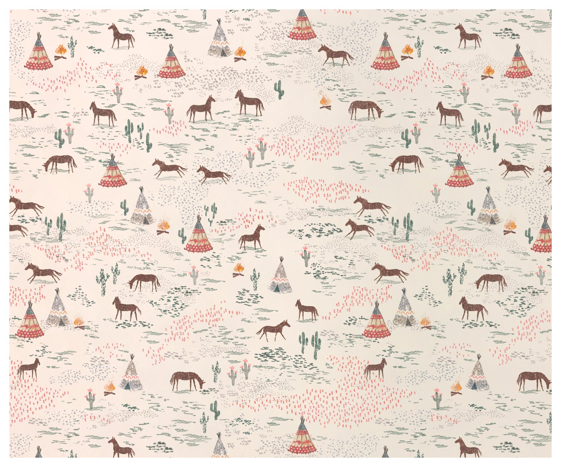 Maileg / Giftwrap / Chevaux heureux - 10 m