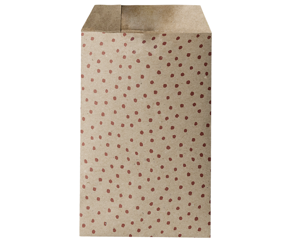 Maileg / Geschenktüte, Polka rot - Umschlag