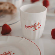 Eulenschnitt - Becher Breakfast club rot
