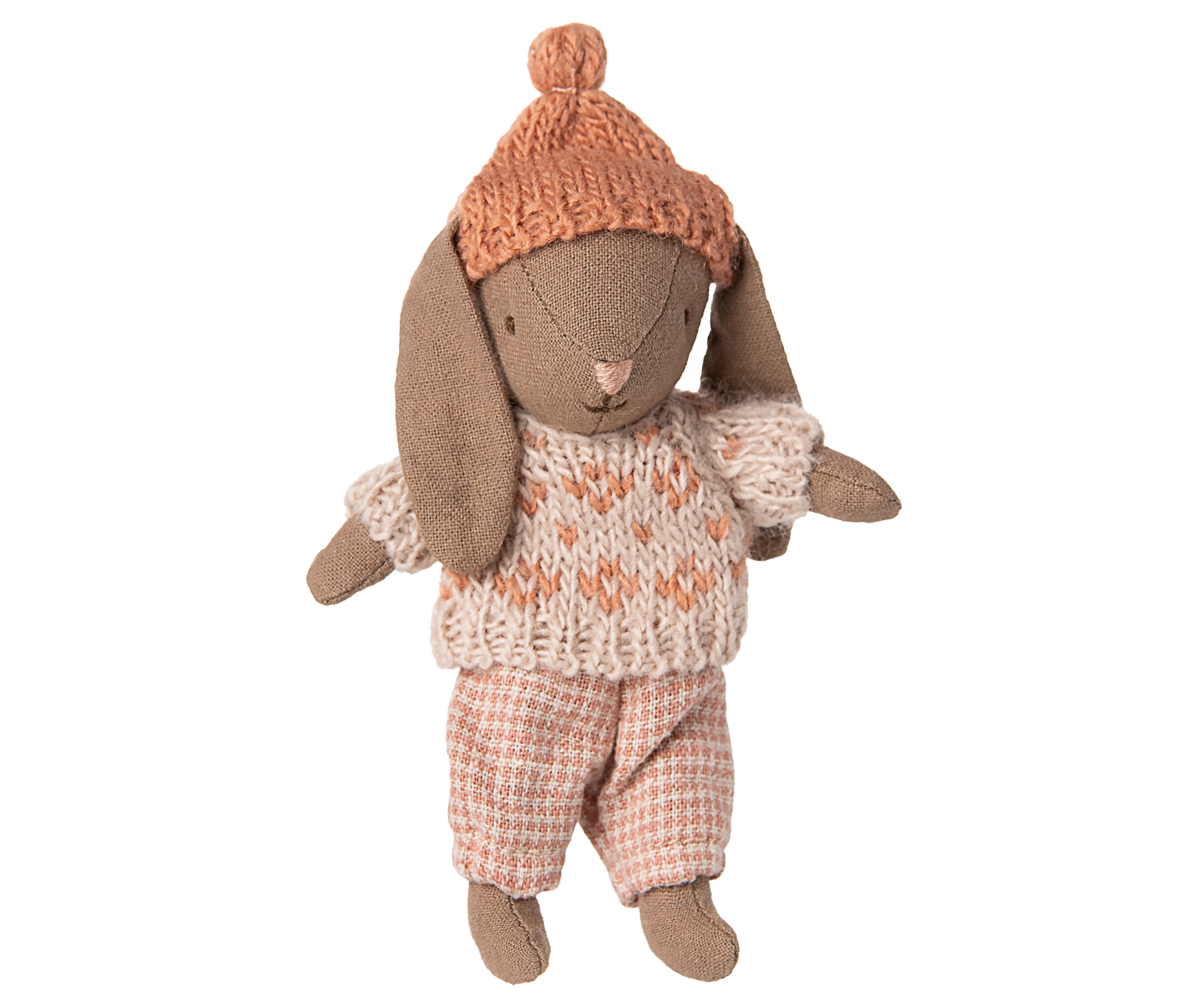 Maileg / Winterhase, Micro - Braun - Rosa
