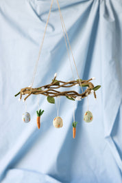 Gry & Sif/ Wreath w/Light Yellow Berries-35cm