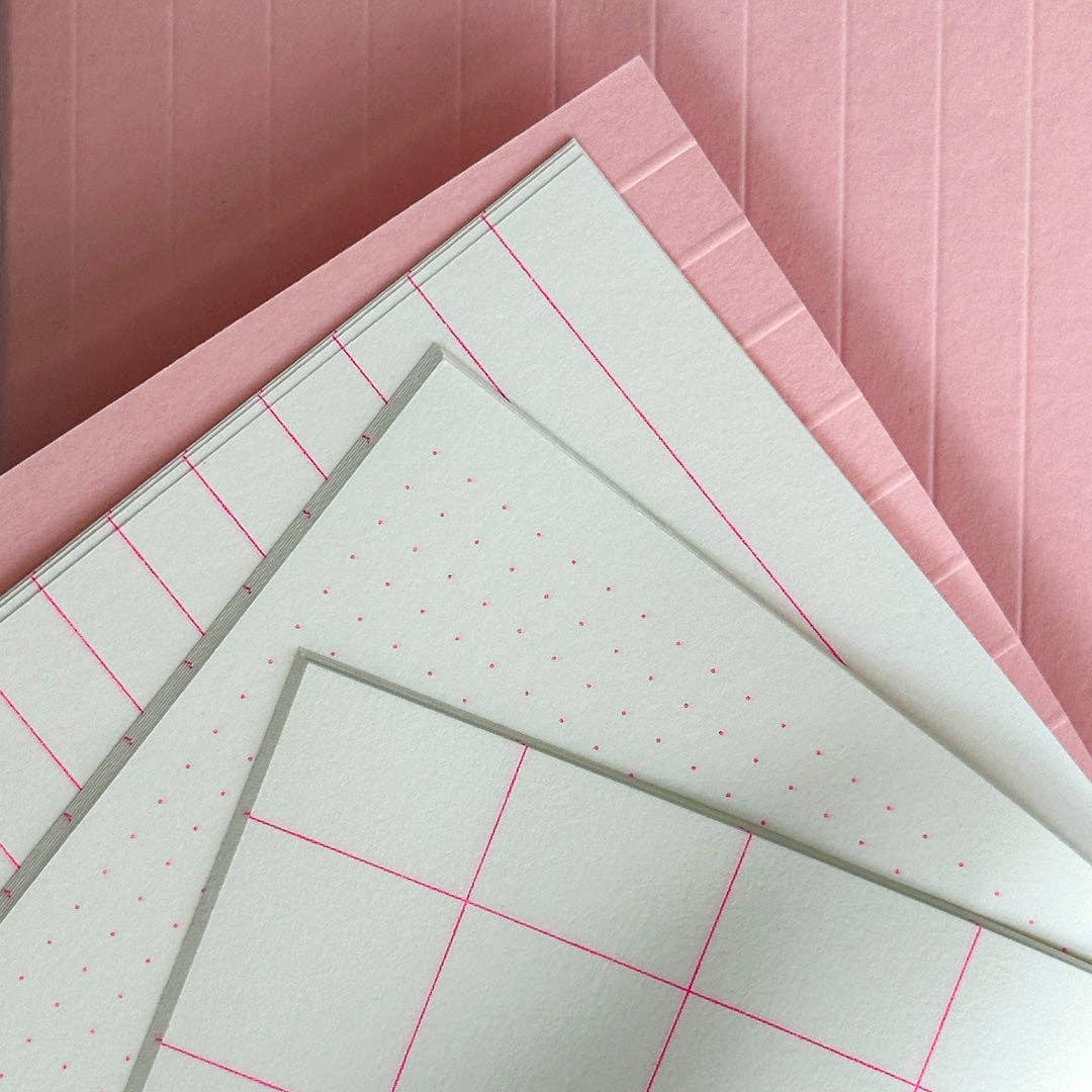 HERR & FRAU RIO - Grid Powdered Pink Notizbuch
