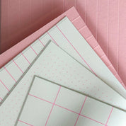 HERR & FRAU RIO - Grid Powdered Pink Notizbuch