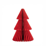 Honigwaben-Stehender Weihnachtsbaum Tiefrot - 2er-Set