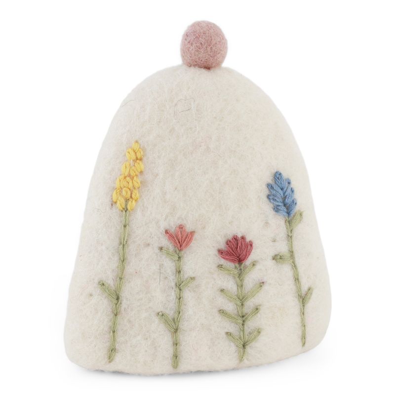 Én Gry & Sif / Egg Cosy w/Emb-White