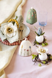 Én Gry & Sif / Egg Cosy w/Emb-White