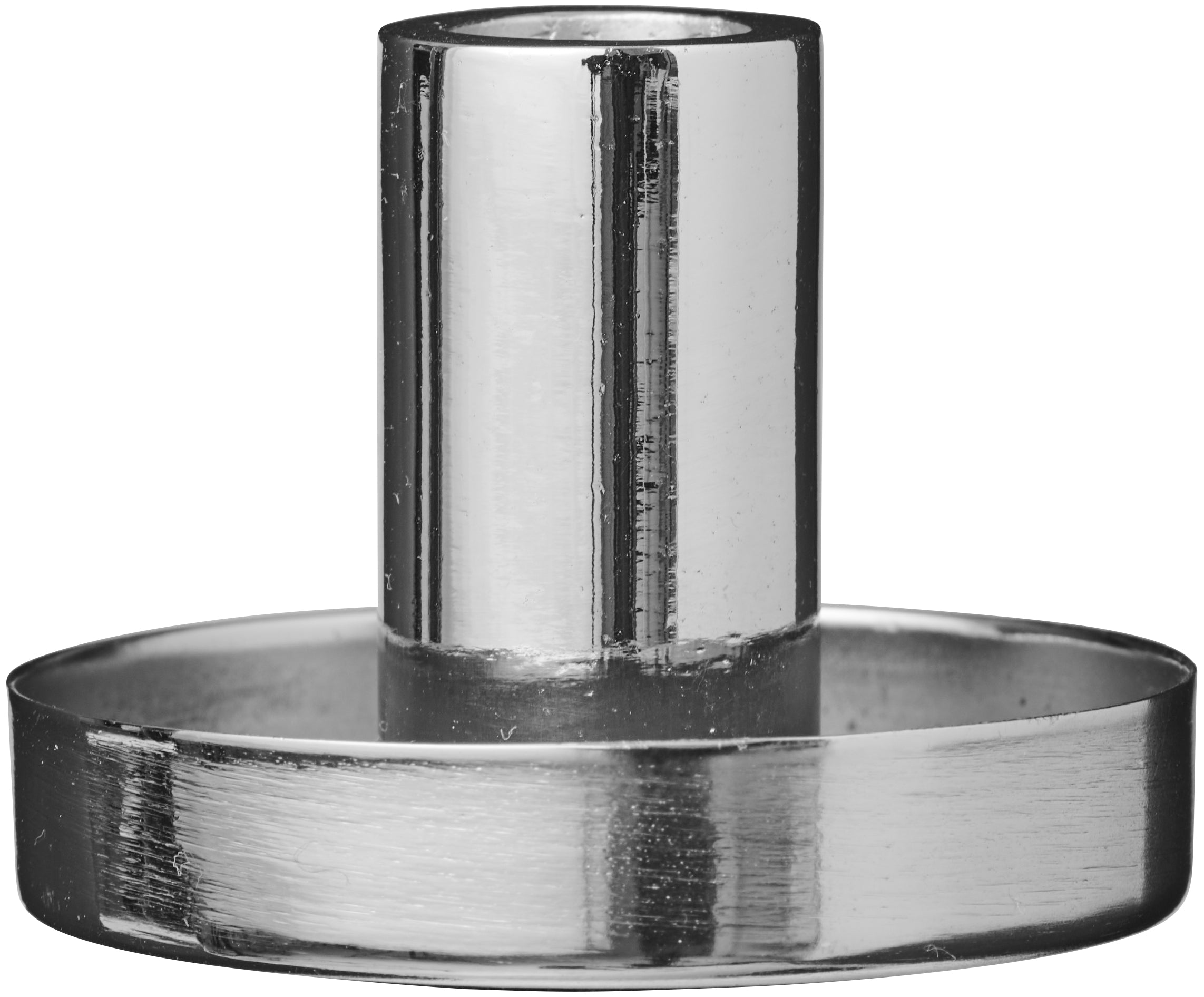 Ib Laursen / Kerzenhalter f/1,3 cm Kerze silberfarbig