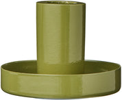 Ib Laursen / Kerzenhalter f/1,3 cm Kerze glänzend olivengrün