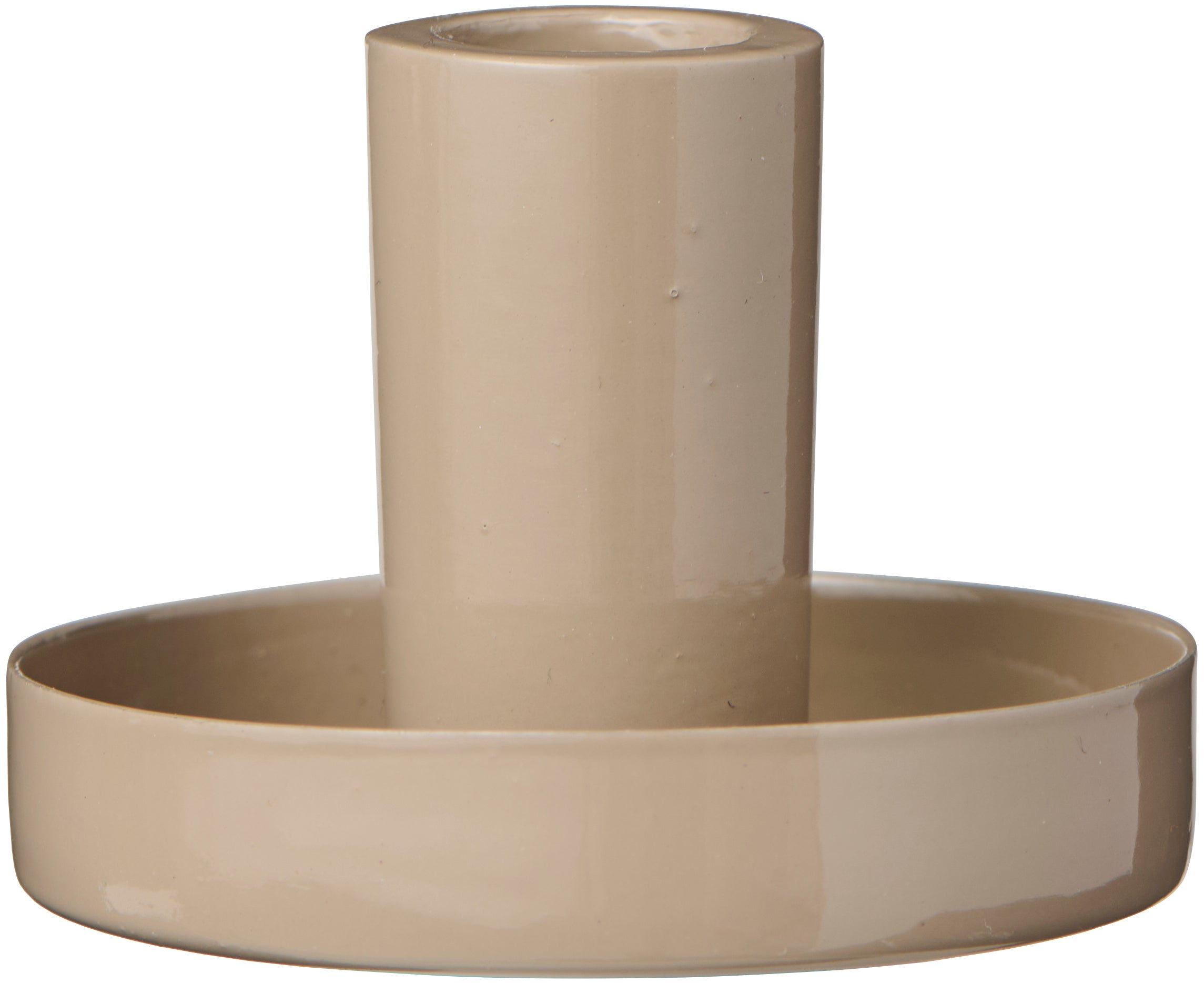 Ib Laursen / Kerzenhalter f/1,3 cm Kerze glänzend sandfarbig