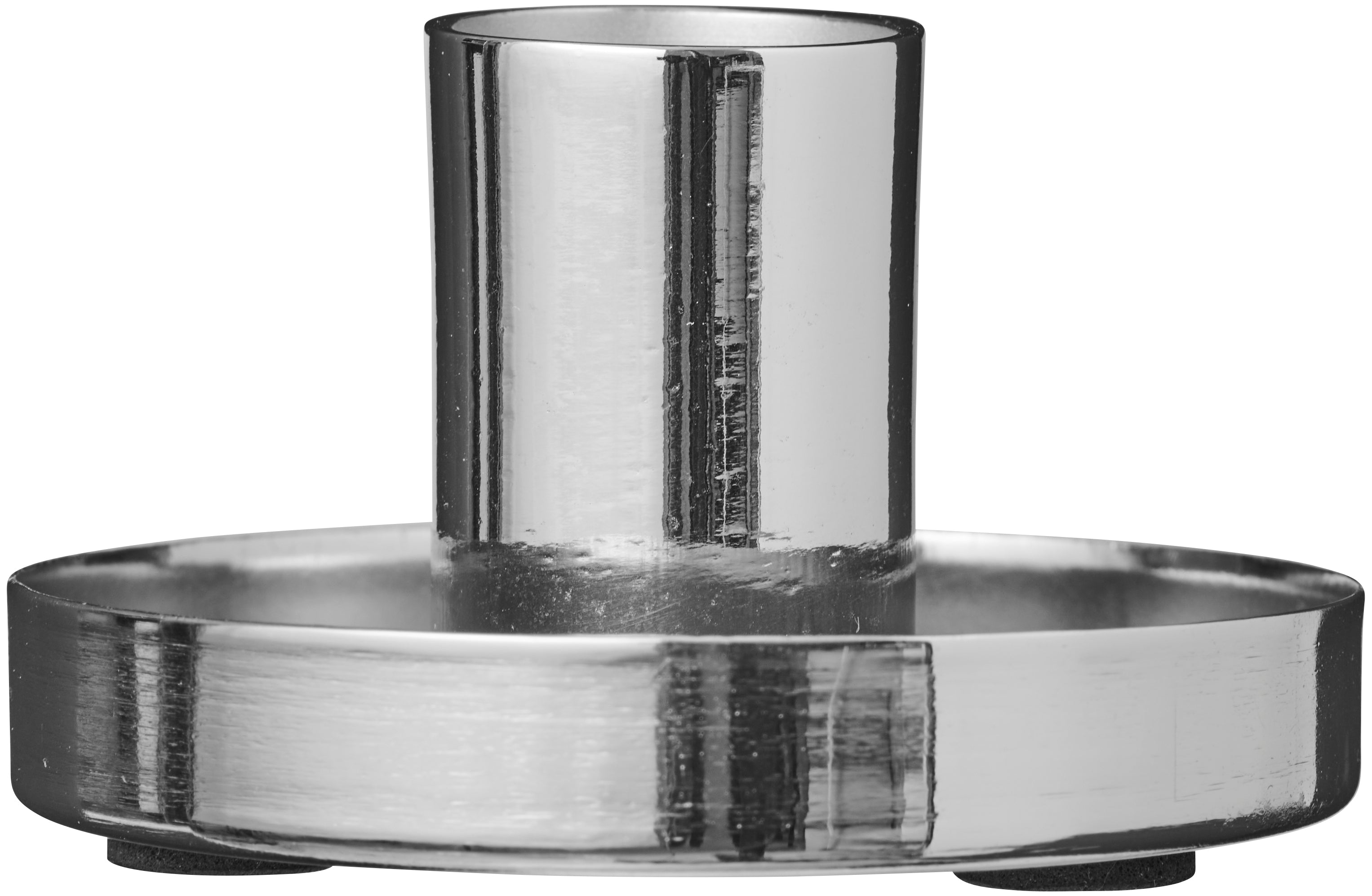Ib Laursen / Kerzenhalter f/2,2 cm Kerze silberfarbig