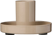 Ib Laursen / Kerzenhalter f/2,2 cm Kerze glänzend sandfarbig