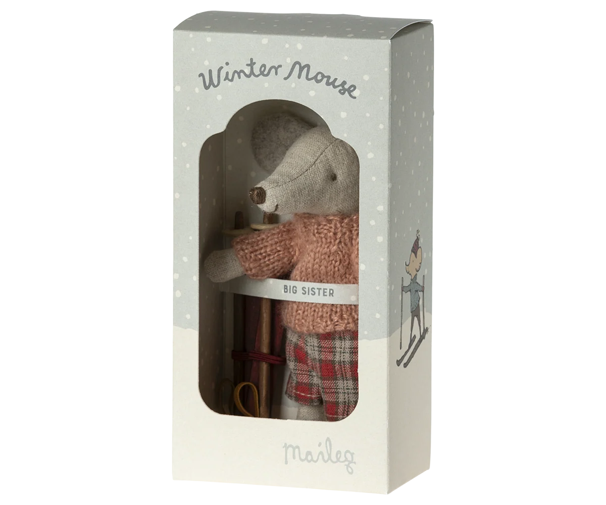 Maileg /  Wintermaus mit Ski, Große Schwester
