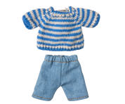 Maileg / Strickpullover und Hose für Großer Bruder Maus