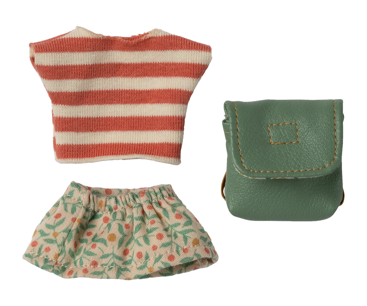 Maileg / Kleidung und Tasche, Große Schwester Maus – Grün