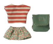 Maileg / Kleidung und Tasche, Große Schwester Maus – Grün