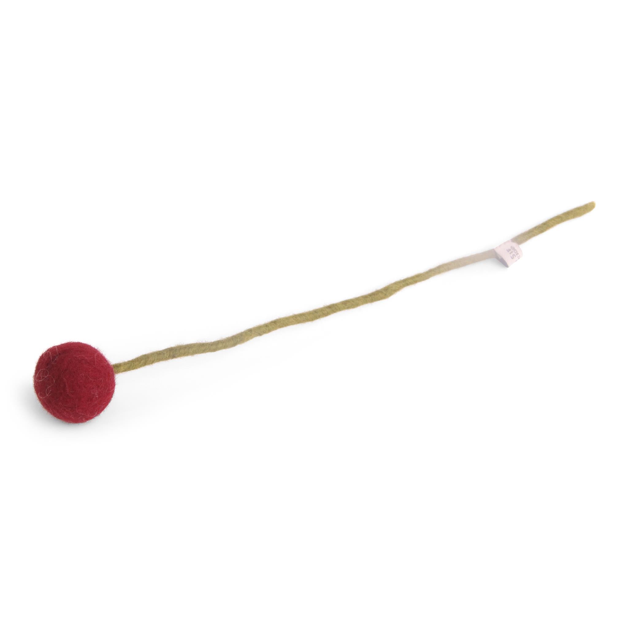 Gry & Sif / Dot Flowers / 3 CM / Dark Red