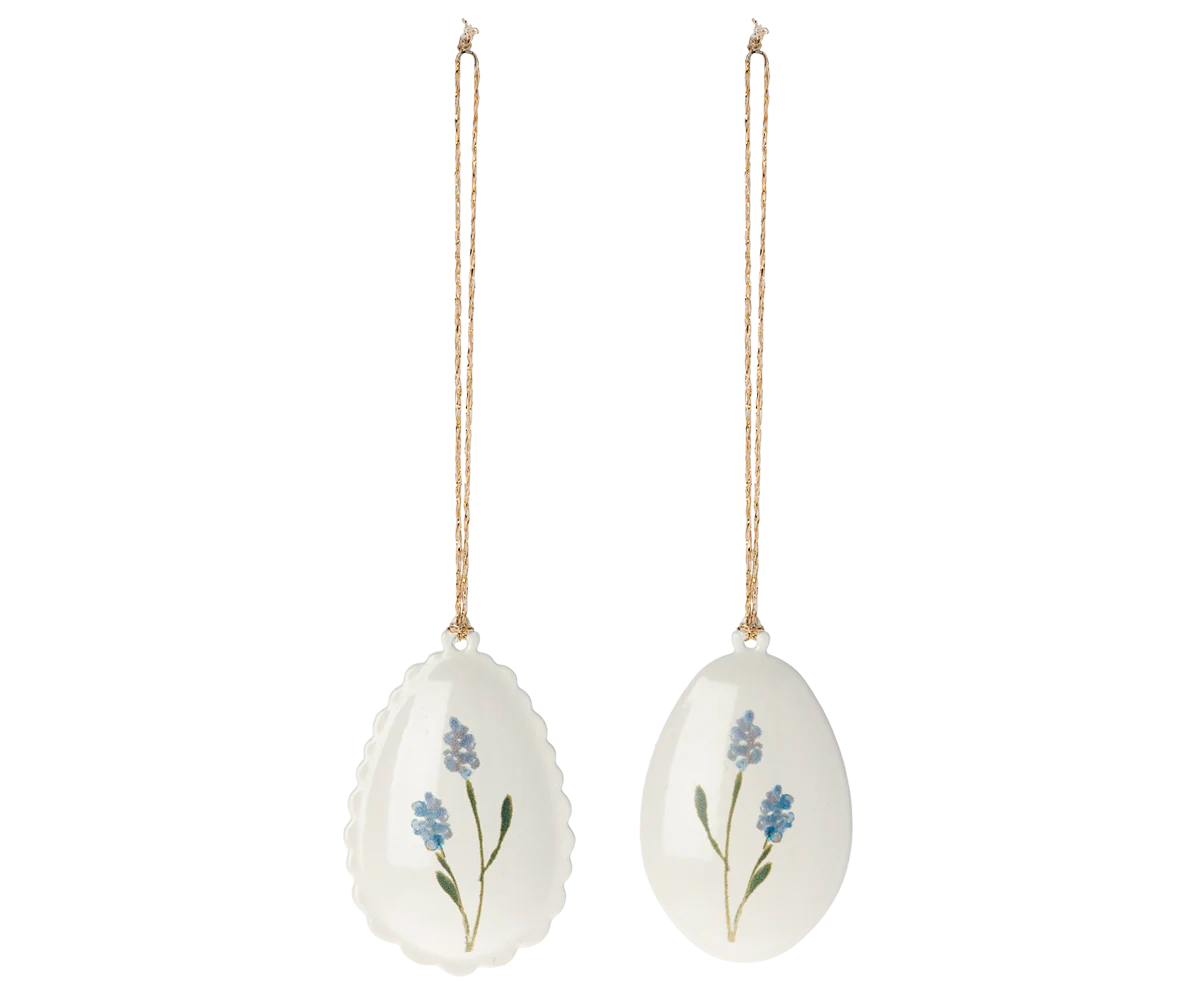 Maileg / Ostereier Ornament, 2 verschiedene -Blau - 1St.