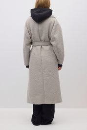 Gina Tricot / Soft boucle long coat / Soft beige