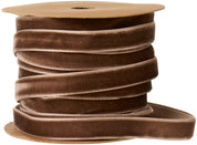 Ib Laursen / Veloursband auf Spule 10 m chocolate