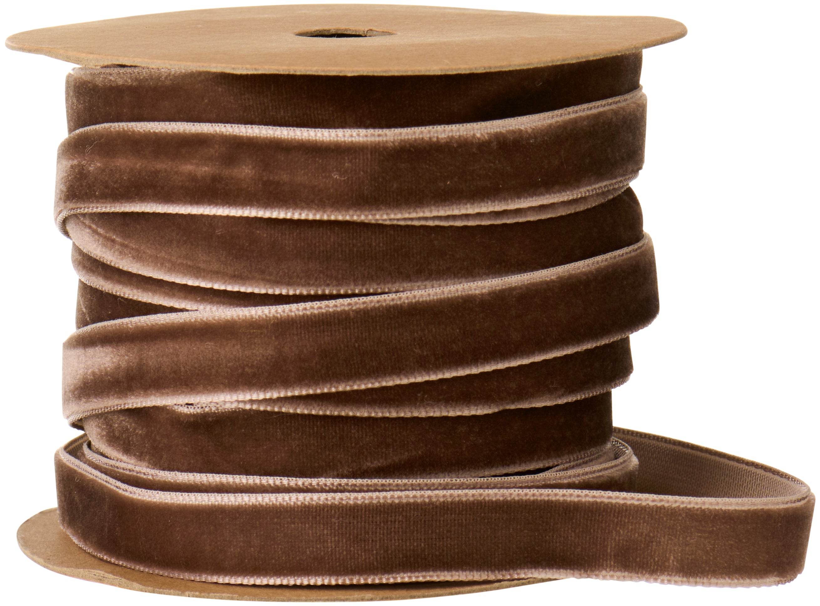 Ib Laursen / Veloursband auf Spule 10 m chocolate