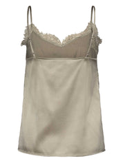 Rosemunde / RWJade Silk Lace Strap Top / abbey stone