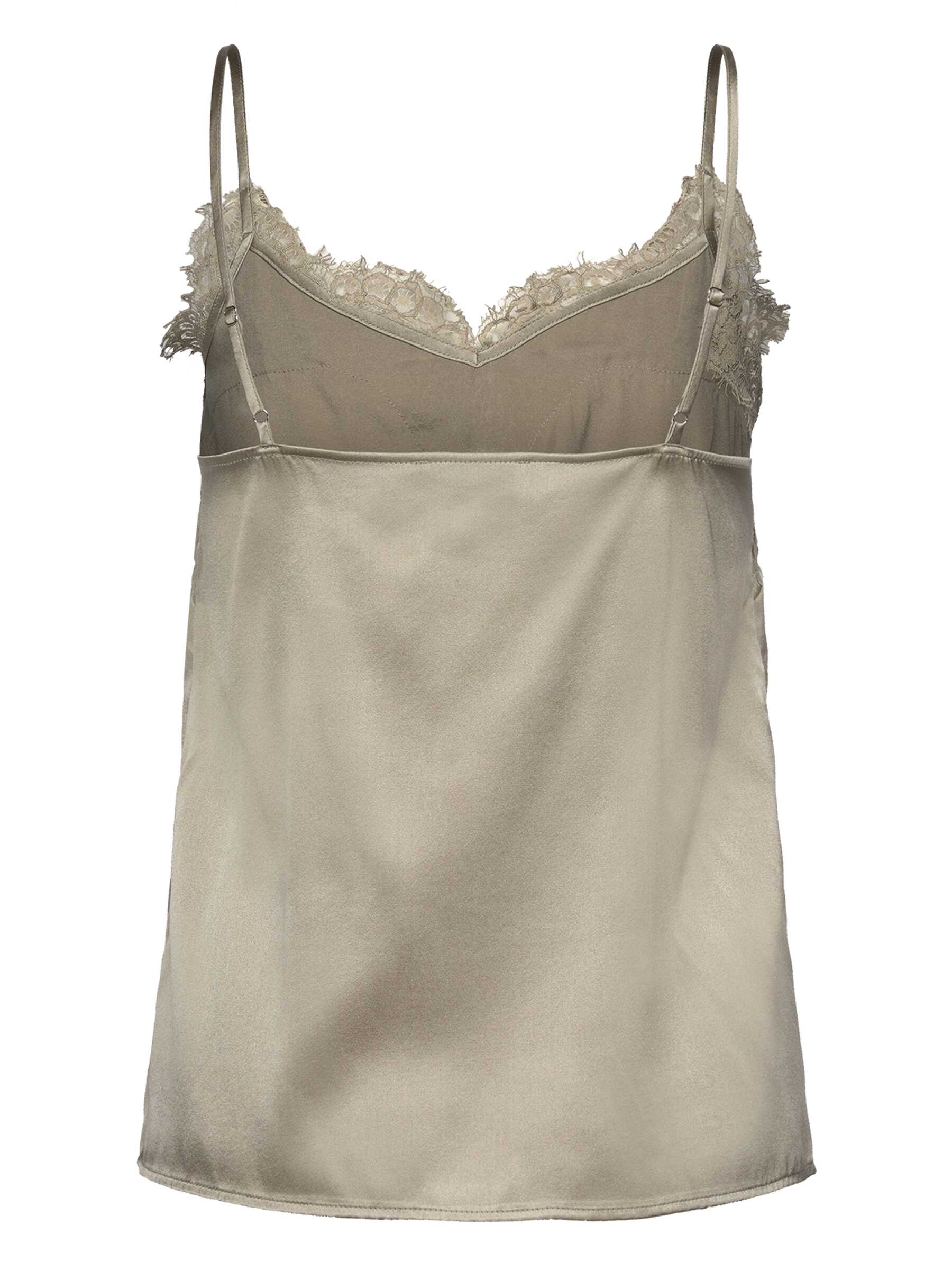 Rosemunde / RWJade Silk Lace Strap Top / abbey stone