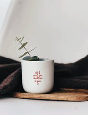 Becher Tasse X-Mas rot - Santa Baby - Mistletoe - Christmas: Meet me under the mistletoe