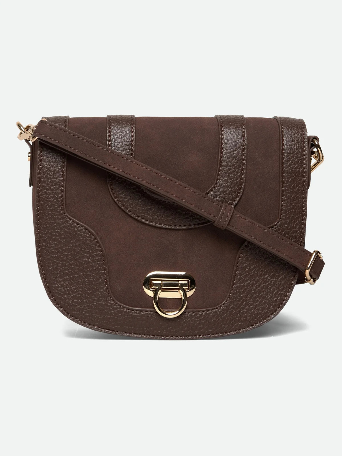 Rosemunde / RBMunich Mix Cross Body Bag / Dark Chocolate Gold