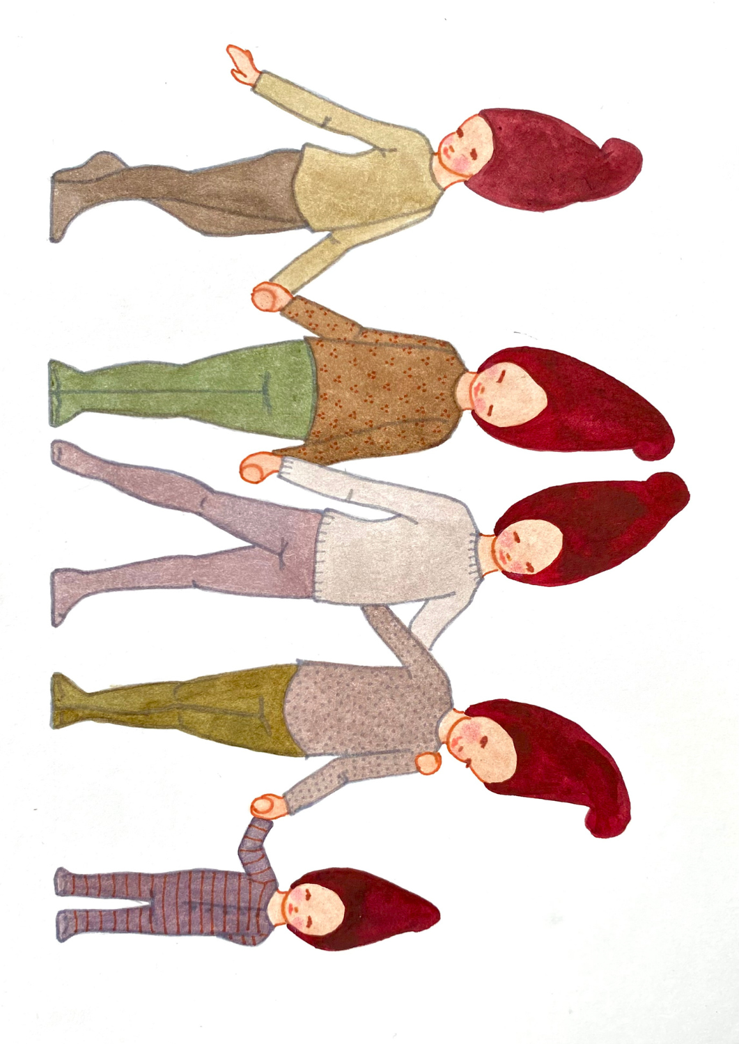 Weihnachtspapierausschnitte Elfenbande 1