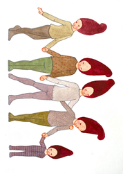 Weihnachtspapierausschnitte Elfenbande 1