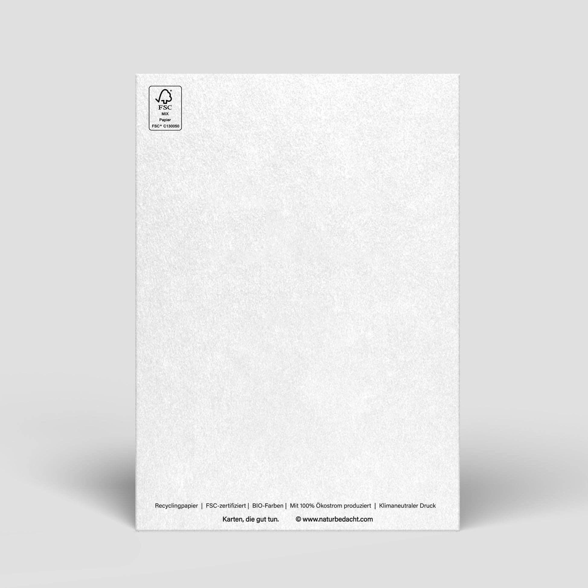 Naturbedacht - Postkarte - Dackel wünscht Glück - Nr. 307