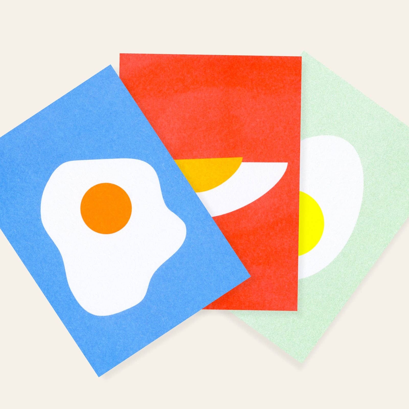 Spiegelei Postkarte
