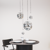 Weihnachtsdekoration - Weihnachtsanhänger - Discokugel - Schaumstoff - Silber - 20x20x20cm