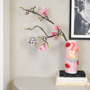 Weihnachtsdekoration - Weihnachtsanhänger - Discokugel - Schaumstoff - Silber - 10x10x10cm