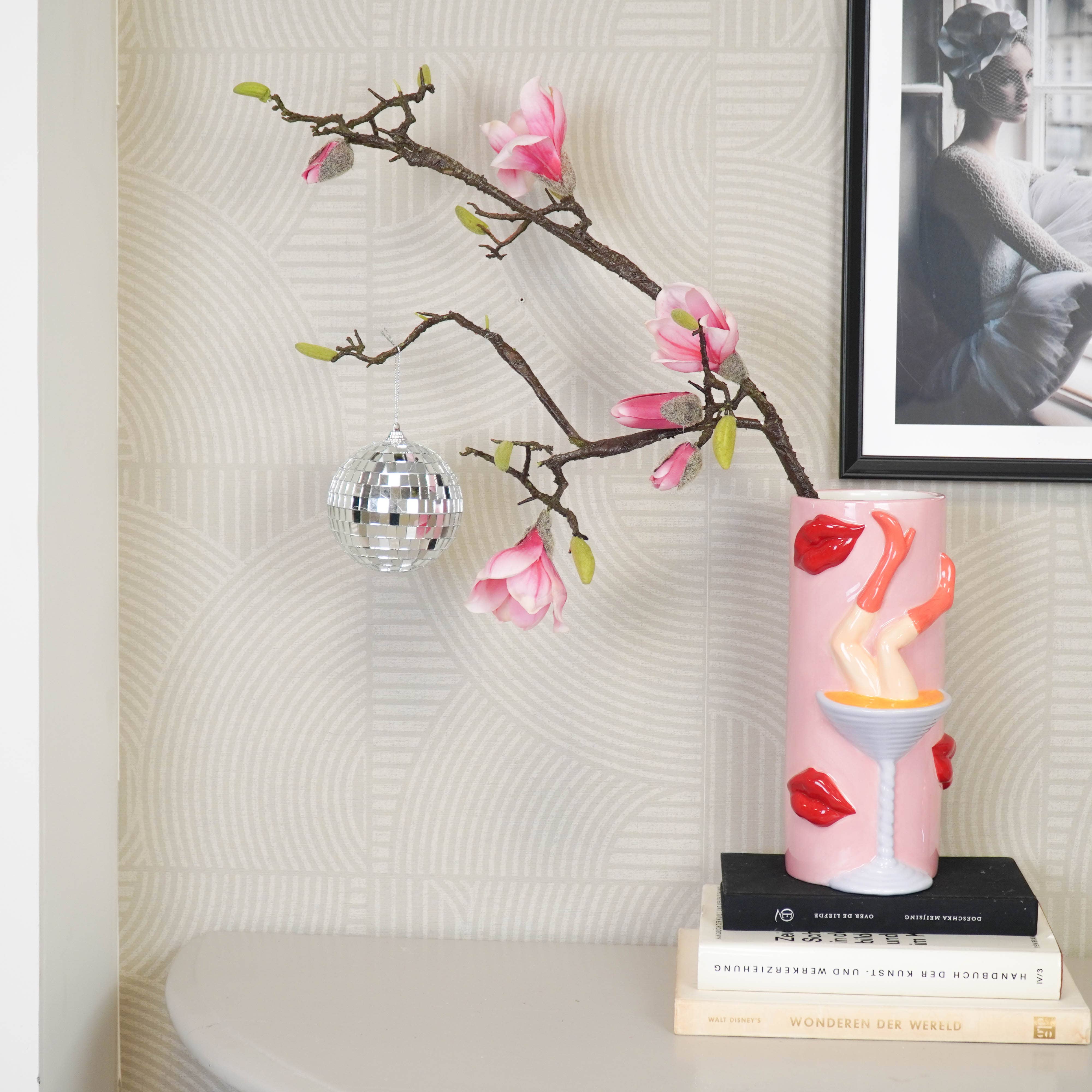 Weihnachtsdekoration - Weihnachtsanhänger - Discokugel - Schaumstoff - Silber - 10x10x10cm