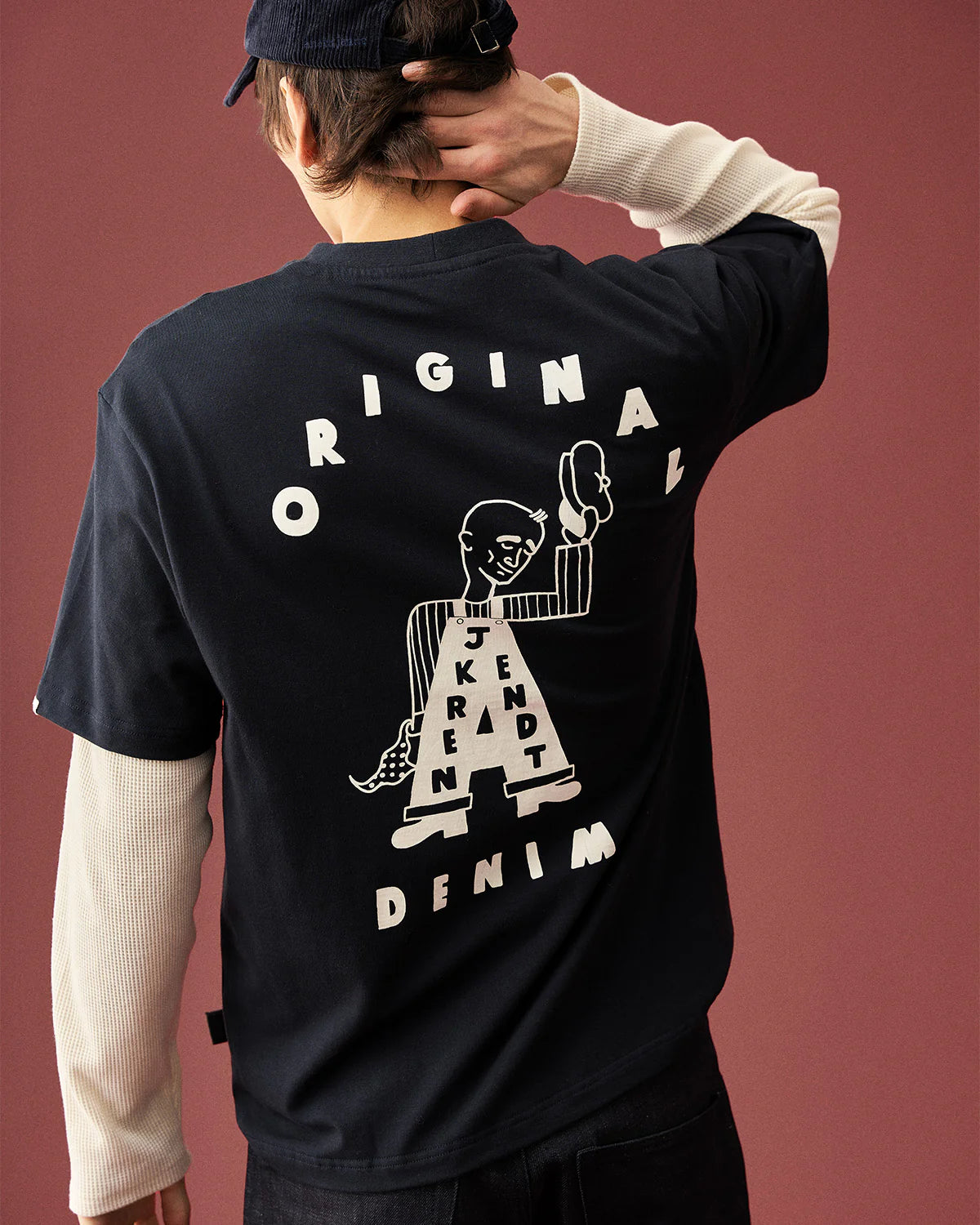 Anerkjendt / AKVILLADS UNDYED S/S TEE / Sky Captain