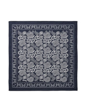 Mads Nørgaard / Soft Cotton Paisley Scarf Solid / Parisian Night