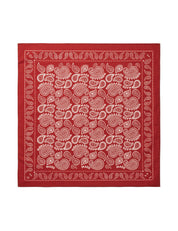 Mads Nørgaard / Soft Cotton Paisley Scarf Solid / Winery