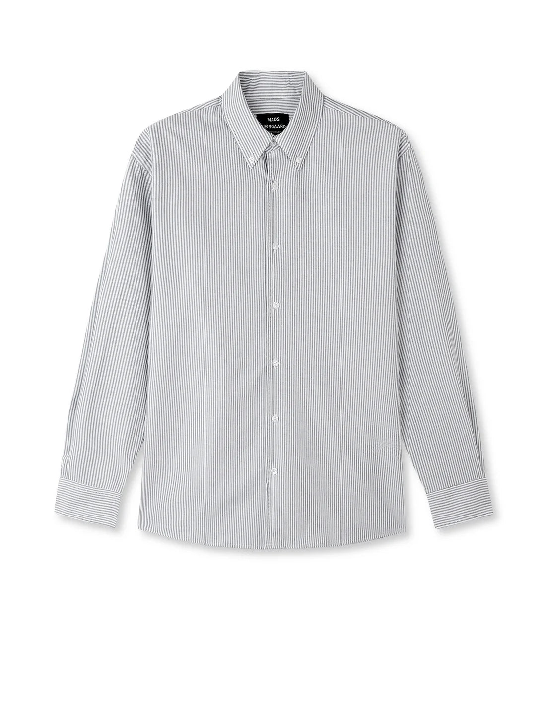 Mads Nørgaard / Cotton Flannel Stripe Sune Shirt / Parisian Night Stripe