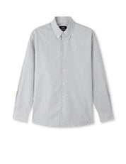 Mads Nørgaard / Cotton Flannel Stripe Sune Shirt / Parisian Night Stripe