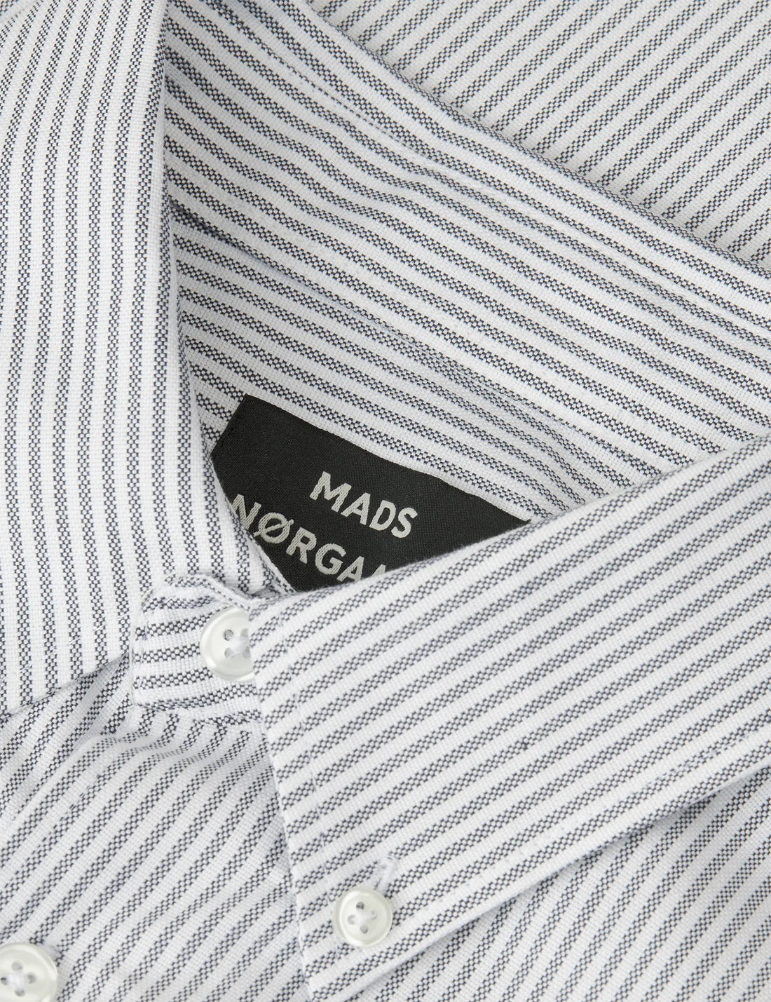 Mads Nørgaard / Cotton Flannel Stripe Sune Shirt / Parisian Night Stripe