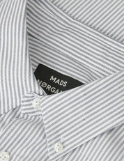 Mads Nørgaard / Cotton Flannel Stripe Sune Shirt / Parisian Night Stripe