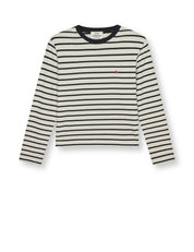 Mads Nørgaard / Pablo Maggie Tee LS / Vanilla Ice/Black