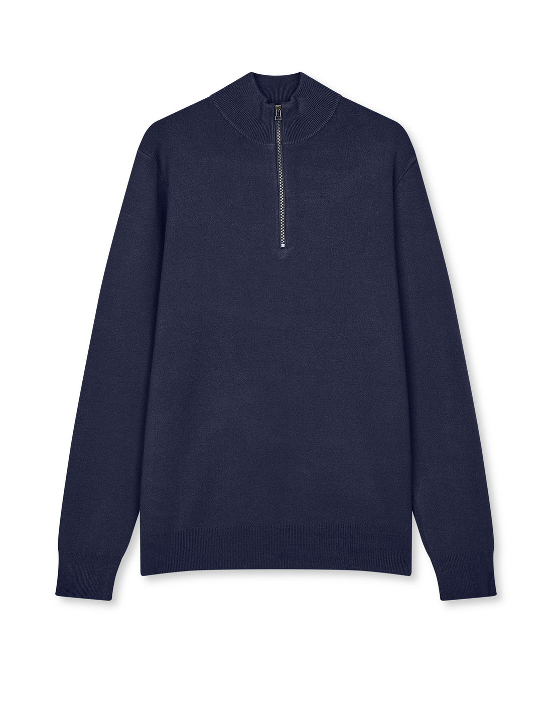 Mads Nørgaard / Urban Chase Half ZIP Knit / Sky Captain