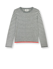 Mads Nørgaard / Fine Merino Ivy Knit / Grey Melange/Vanilla Ice