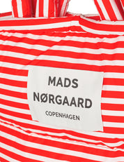 Mads Nørgaard / Light Ripstop Pillow Bag AOP / Fiery Red/Vanilla Ice