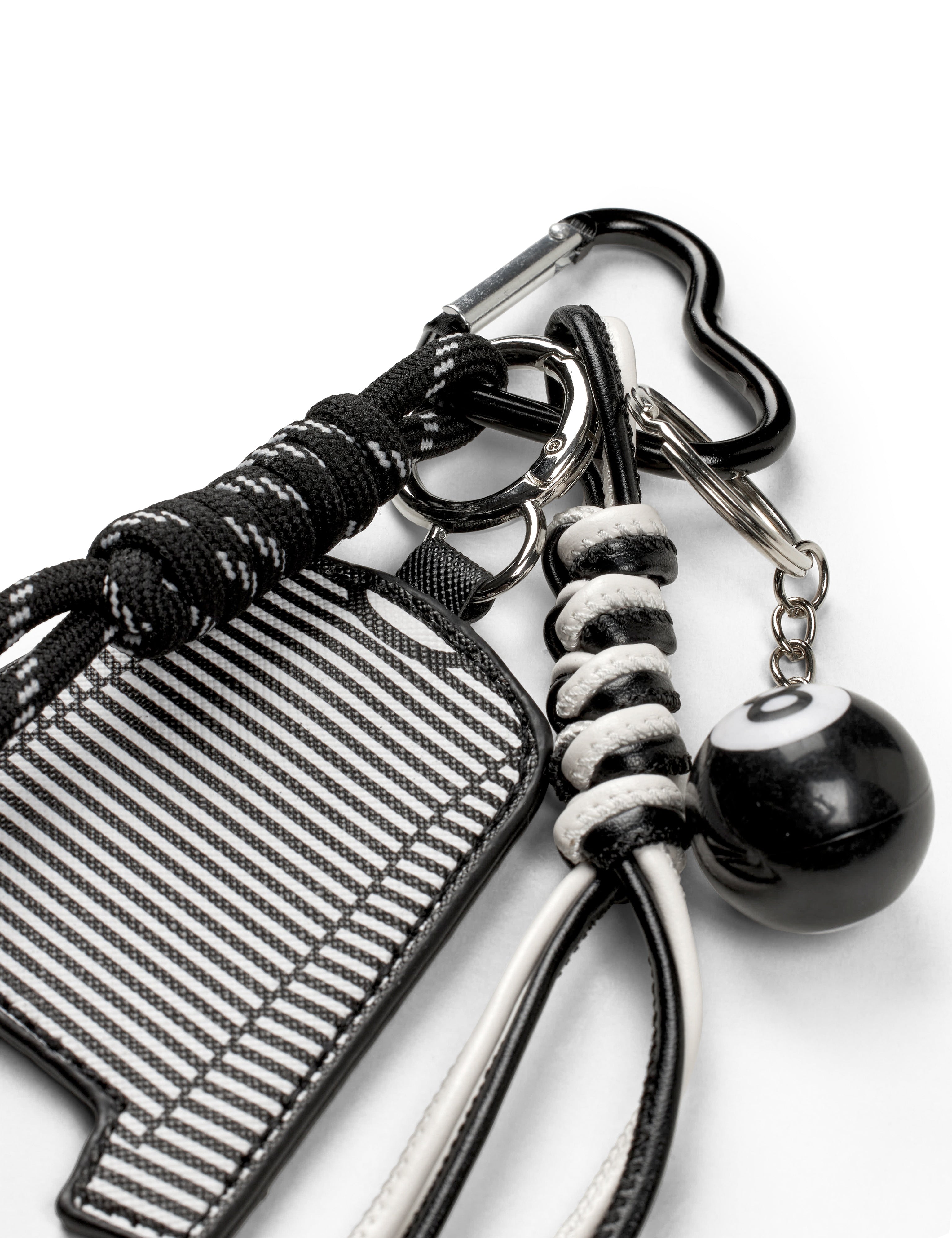 Mads Nørgaard / MN Stripe Tee Keychain/ Black/White