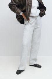 Gina Tricot / Basic straight sweatpants / lt grey melange