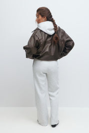 Gina Tricot / Basic straight sweatpants / lt grey melange